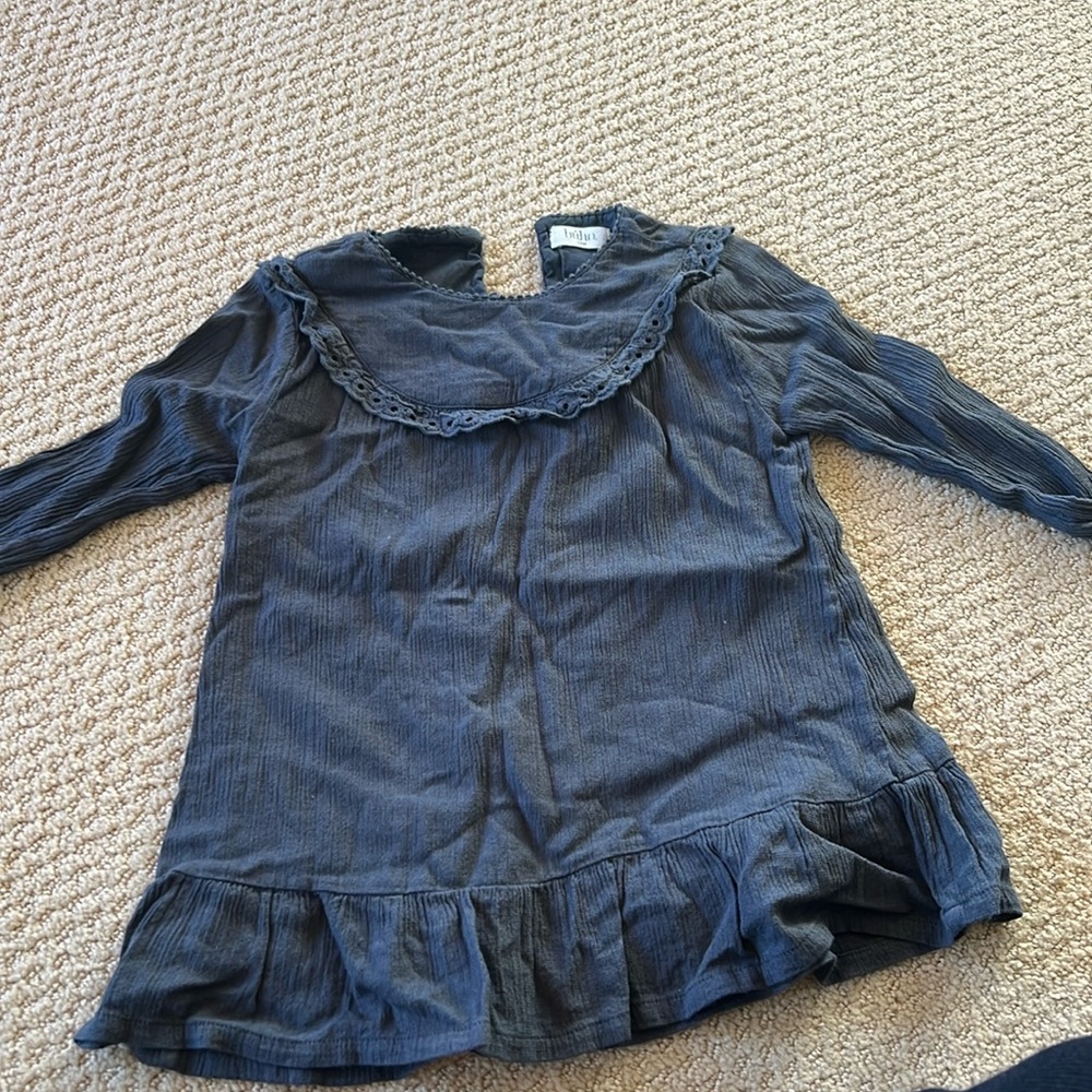 Buho charcoal grey dress